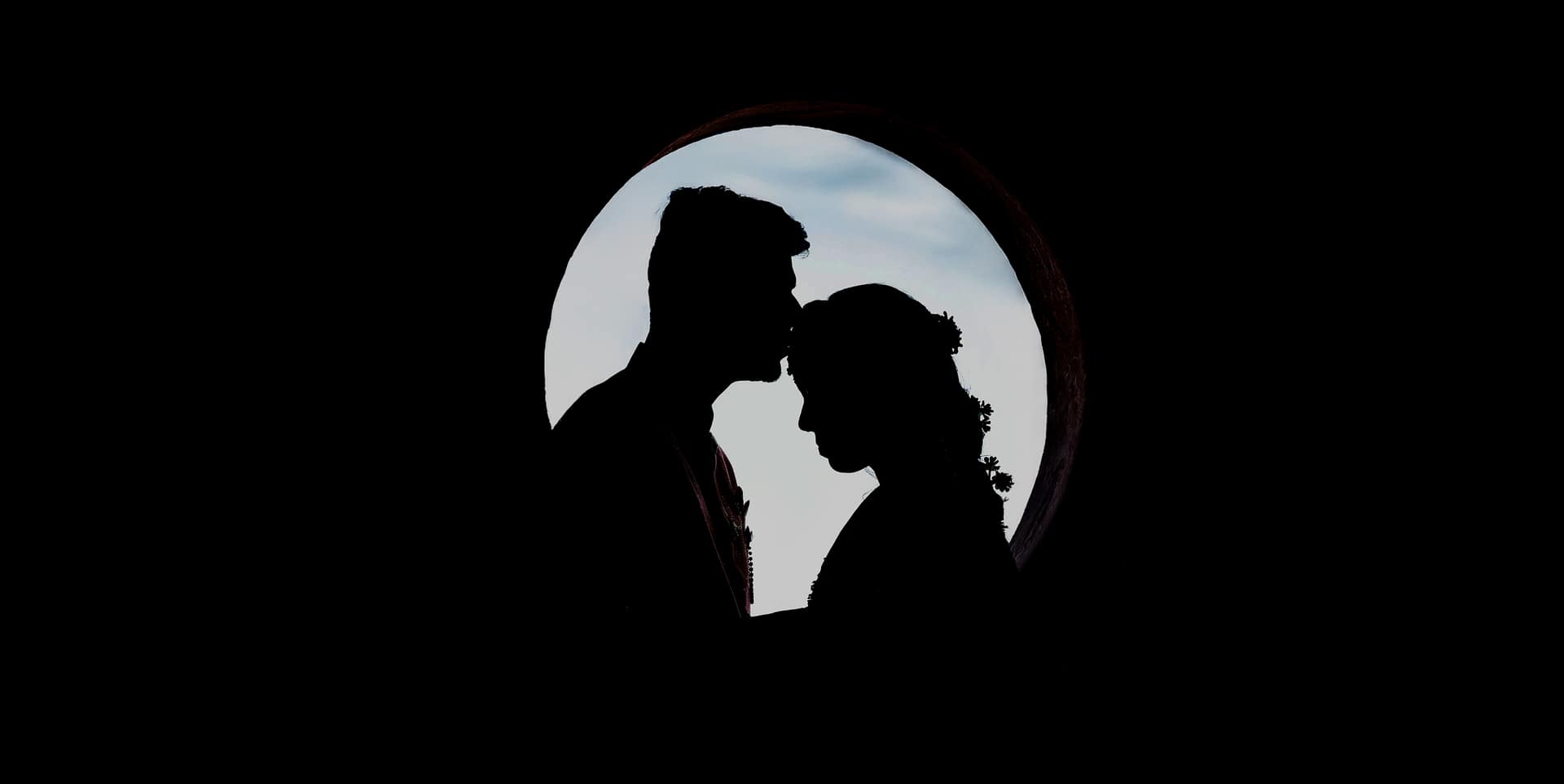 Eternal Love - Timeless moment of romance captured in perfect silhouette